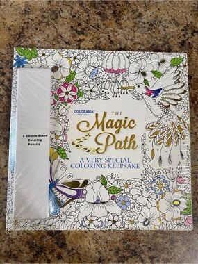 Colorama The Magic Path special keepsake coloring book with pencils.  New